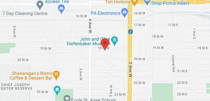 map of 329 19th ST W